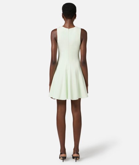 Light crepe dress with floral detail