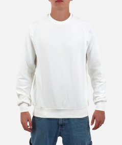 Ottoman effect crew neck sweatshirt