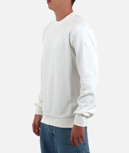 Ottoman effect crew neck sweatshirt