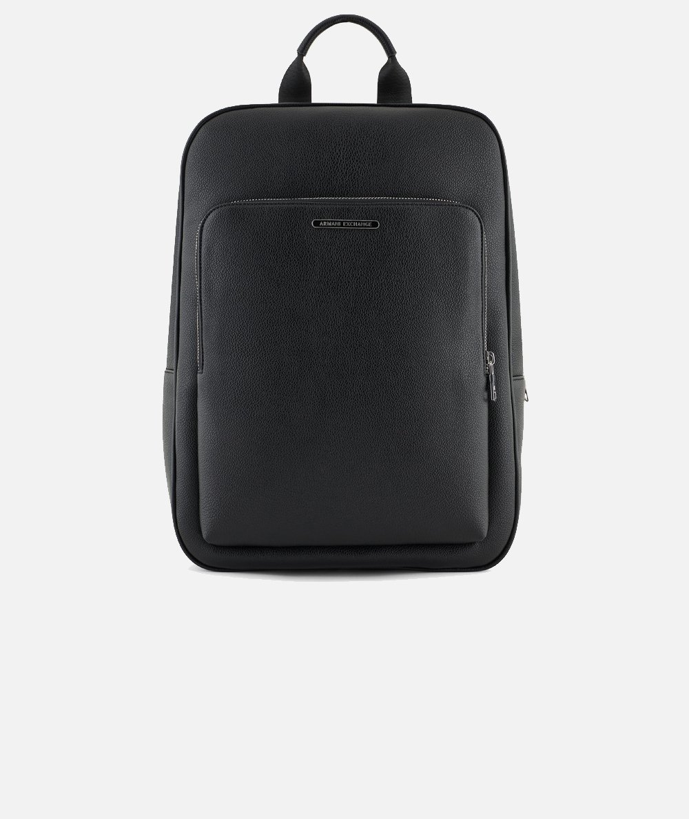 Faux leather backpack