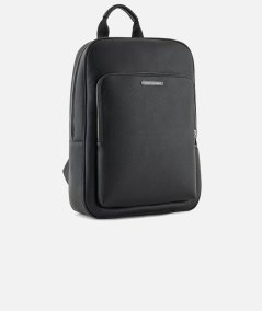 Faux leather backpack