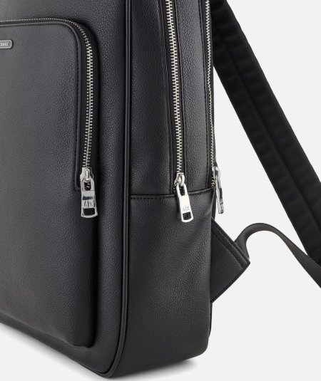 Faux leather backpack