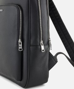 Faux leather backpack
