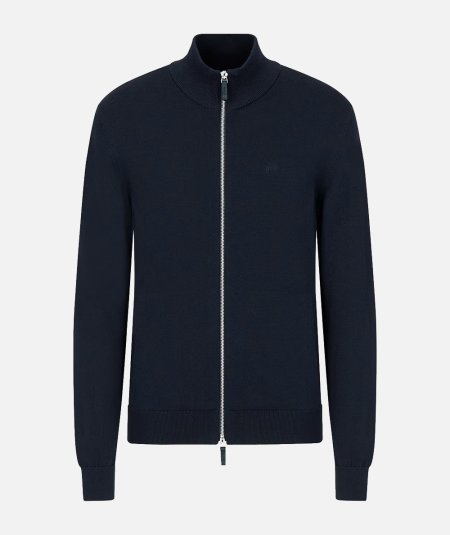Organic Cotton Full Zip Cardigan - Duepistudio ***** Abbigliamento, Accessori e Calzature | Uomo - Donna
