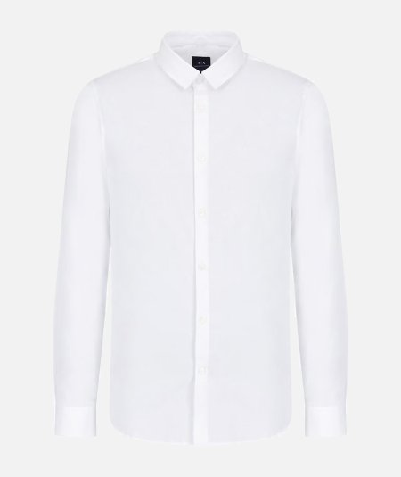 Camicia slim fit in popeline di cotone stretch - Duepistudio ***** Abbigliamento, Accessori e Calzature | Uomo - Donna