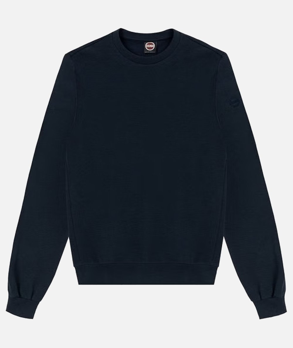Ottoman effect crew neck sweatshirt