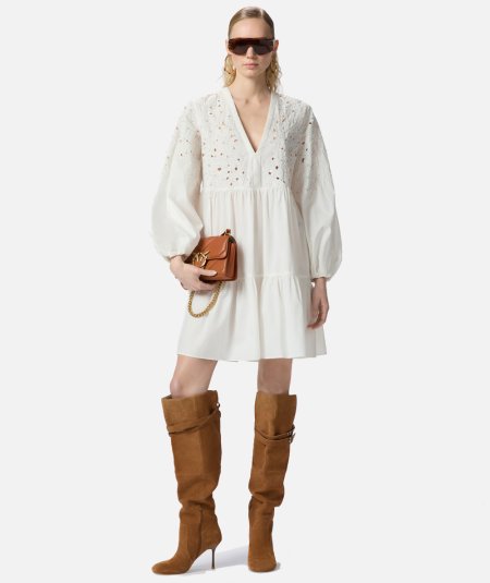 Mini dress with openwork design and crystals - Duepistudio ***** Abbigliamento, Accessori e Calzature | Uomo - Donna