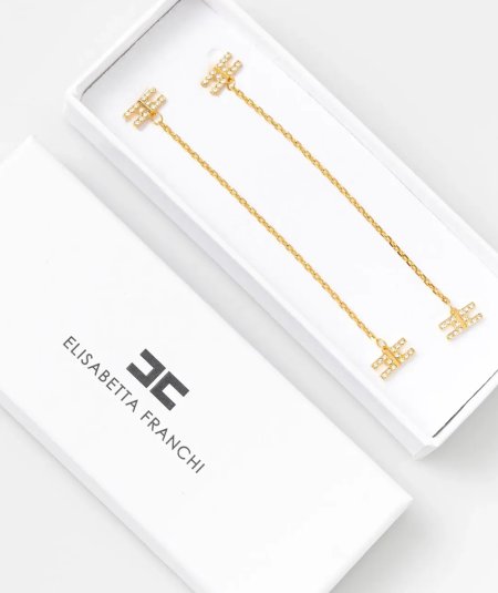 Logo Drop Earrings