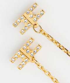 Logo Drop Earrings