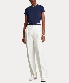 Cotton jersey crew neck T-shirt