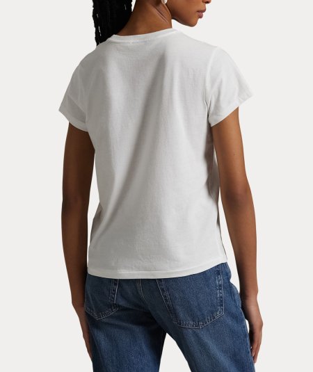 Cotton jersey crew neck T-shirt