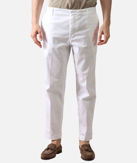 Stretch cotton trousers ZYAN - Duepistudio ***** Abbigliamento, Accessori e Calzature | Uomo - Donna