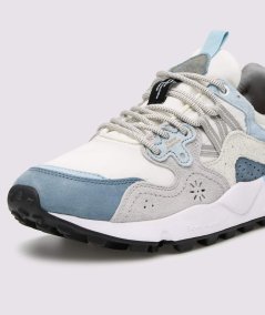 Sneakers in suede and technical fabric