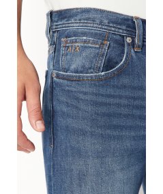 Five pockets in slim fit J13 stretch organic cotton denim