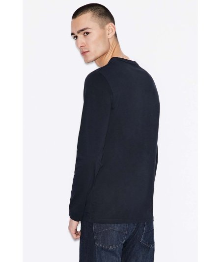Long-sleeved T-shirt in Pima cotton