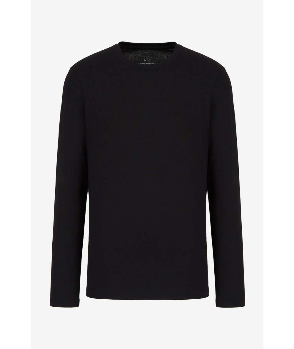 Long-sleeved T-shirt in Pima cotton