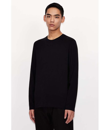 Long-sleeved T-shirt in Pima cotton