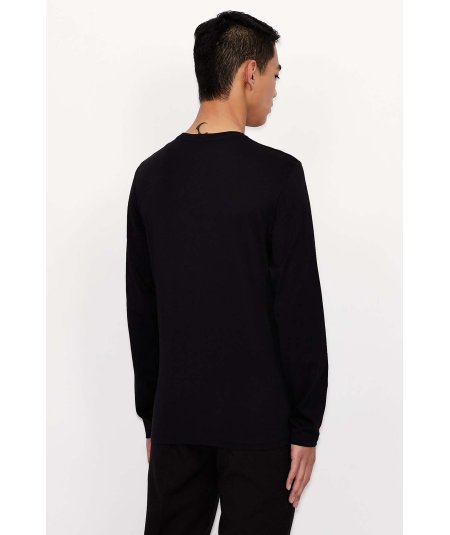 Long-sleeved T-shirt in Pima cotton