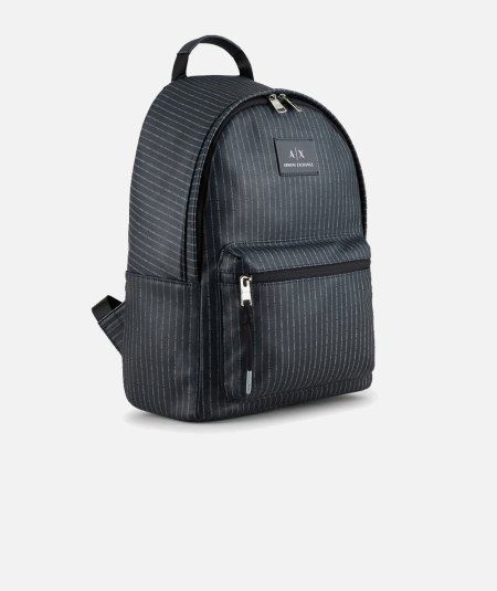 Backpack with logo print