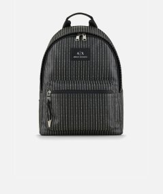 Backpack with logo print