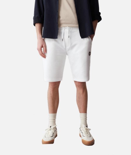 Fleece Bermuda shorts with pocket