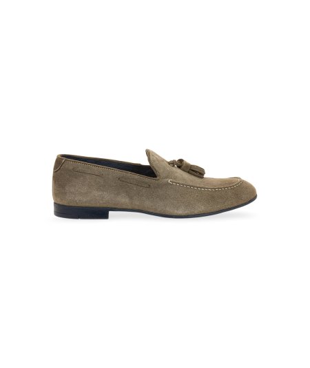 SPEZIA taupe suede moccasin - Duepistudio ***** Abbigliamento, Accessori e Calzature | Uomo - Donna