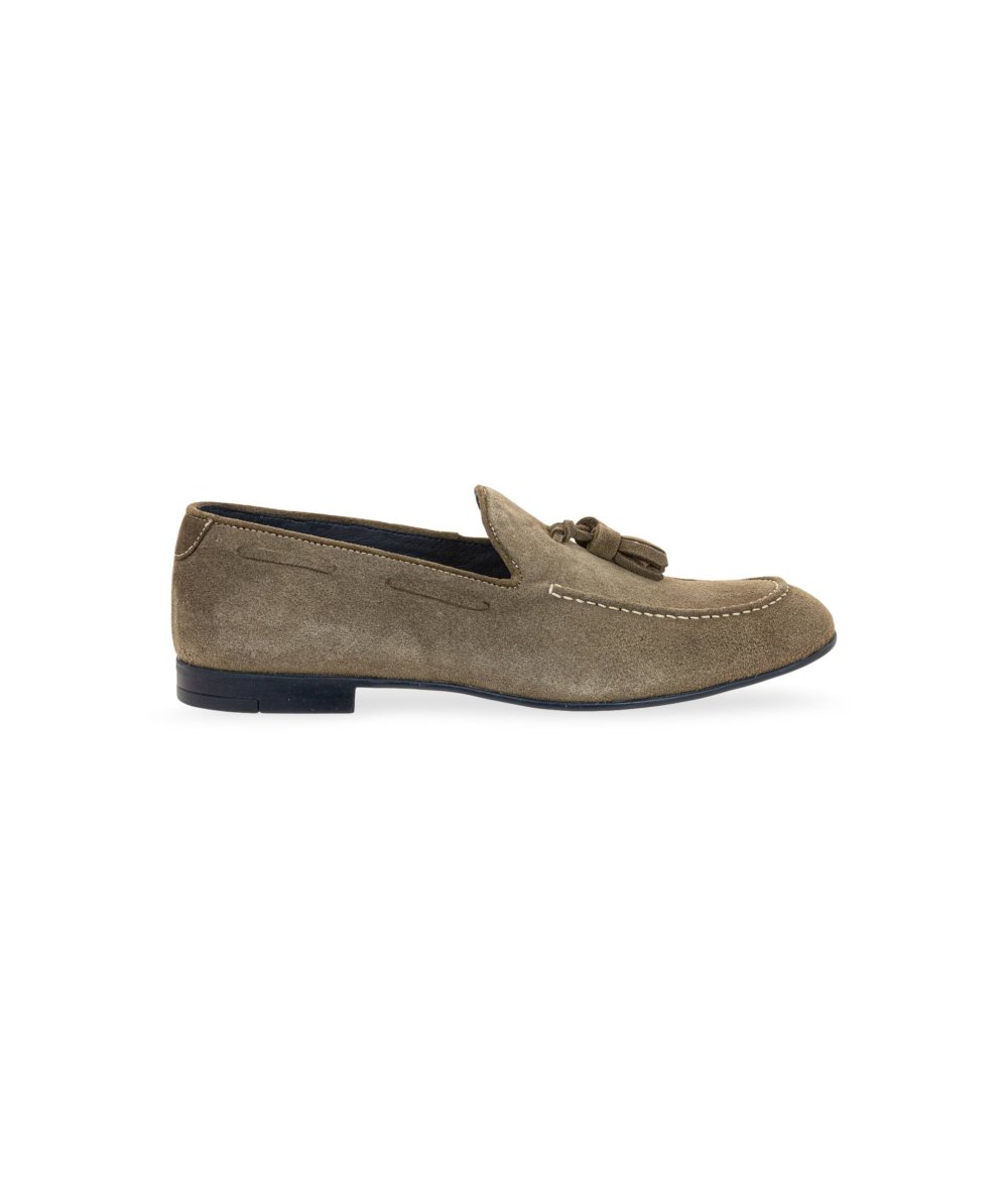 SPEZIA taupe suede moccasin