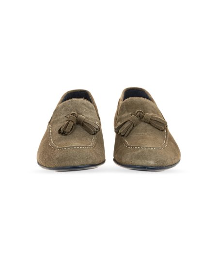 SPEZIA taupe suede moccasin