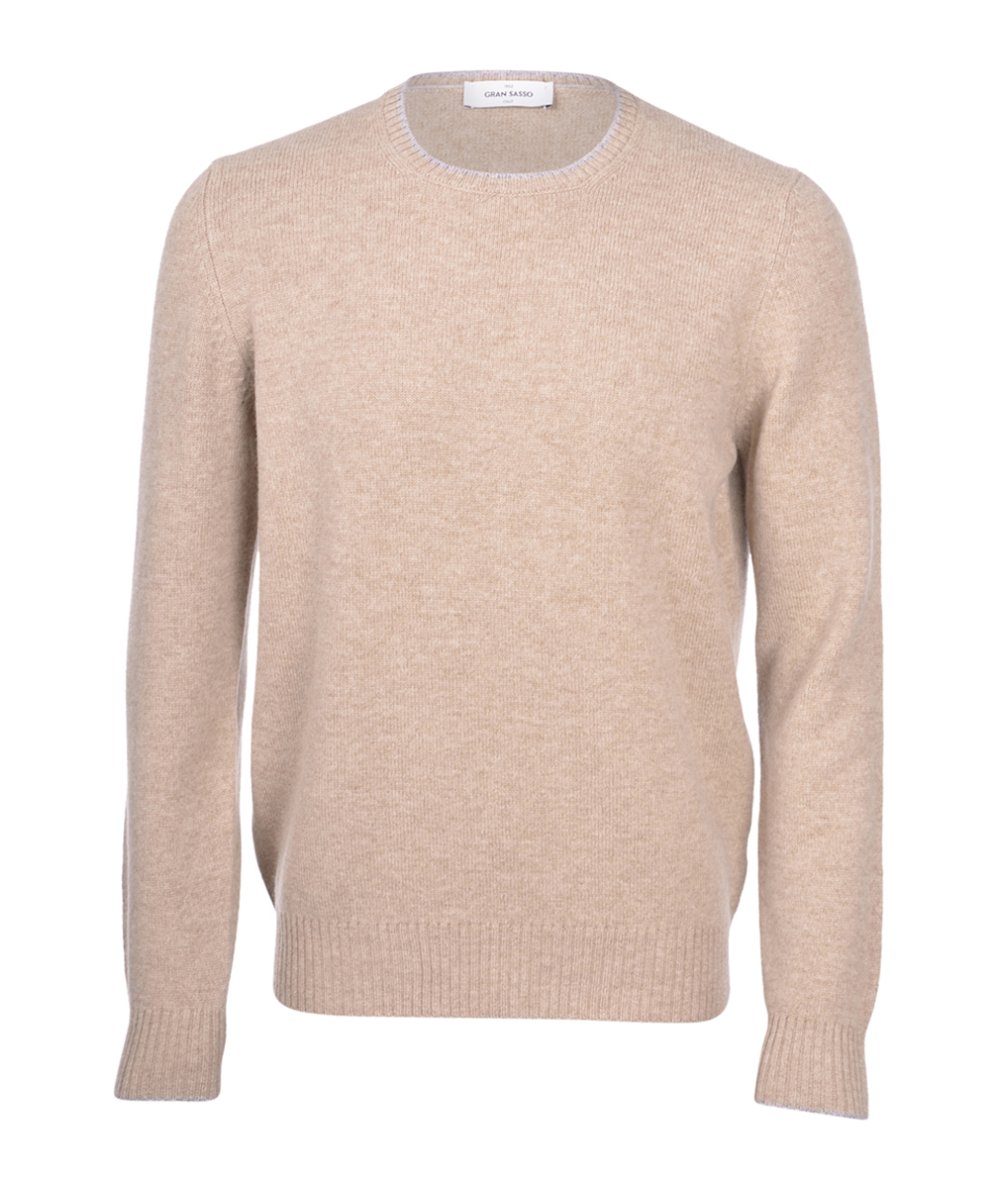 Super Geelong 2-ply wool crewneck sweater