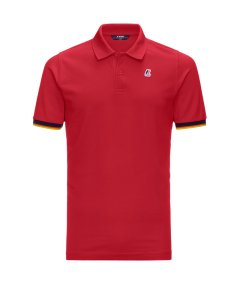 Vincent contrast stretch polo shirt