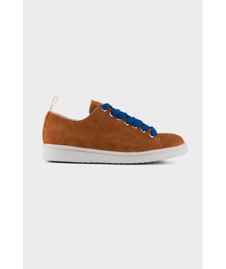 Scarpa Allacciata P01 in Suede Sostenibile CARAMELLO BLU ELETTRICO - Duepistudio ***** Abbigliamento, Accessori e Calzature | Uomo - Donna