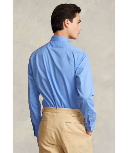 Slim-Fit garment-dyed twill shirt