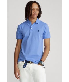 Slim fit pique polo shirt