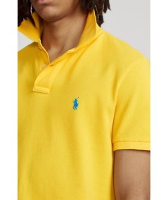 Slim fit pique polo shirt