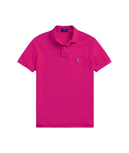 Slim fit pique polo shirt