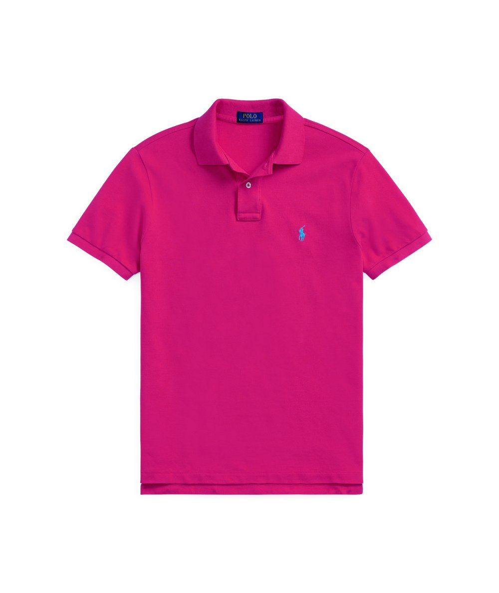 Slim fit pique polo shirt