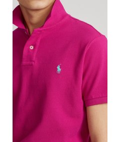 Slim fit pique polo shirt